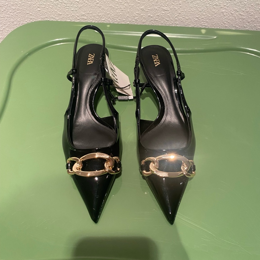 Zara Slingback Kitten Heel